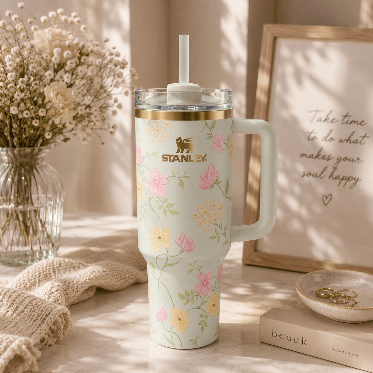 Spring Meadow Floral Tumbler