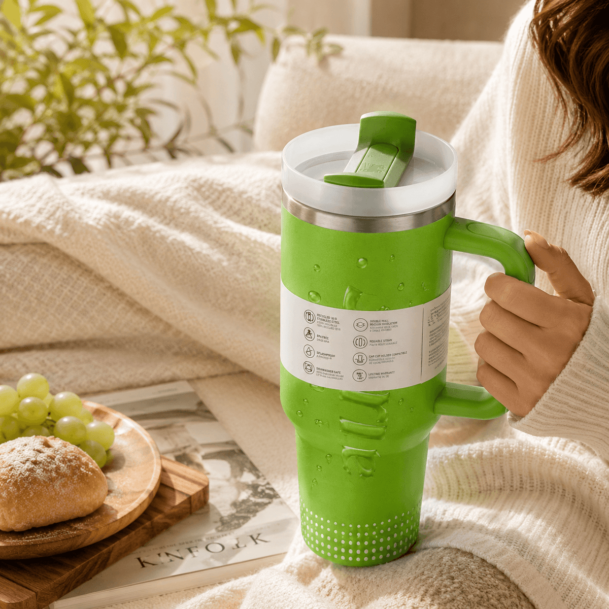 Stanley Sprite Lemon-Lime 40oz Insulated Tumbler
